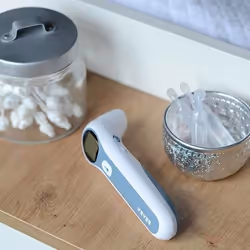 BEABA THERMOSPEED Thermomètre à distance Bleu, Blanc Oreille, Front Boutons - Vue supplémentaire 23