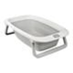 BÉABA - Baignoire Pliable bébé - Ultra Compacte - Pieds antidérapants - Bouchon de vidange - Eazy Pop CaméléO - 29L - Gris