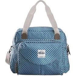 Sac à Langer Genève II Play Print Bleu - Béaba - Modulable - Grande Contenance - Style Moderne