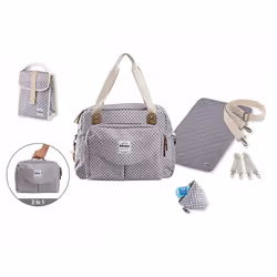 BEABA Geneva II Sac à main Gris Polyester