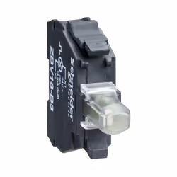Harmony XB4 et XB5 - bloc lumineux - bleu - LED protégée - fixe - 230...240VCA 50/60Hz - bornes vis-étrier = 1 x 0,22 mm² san ...
