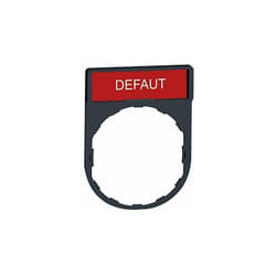 Schneider Electric Zby2135 Harmony - Porte-Étiquette 30x40 + Étiquette 'Defaut' 8x27 - Blanc/rouge