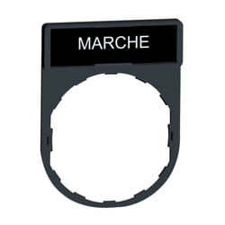 Harmony - porte-étiquette 30x40 + étiquette 'marche' 8x27 - blanc/noir (ZBY2103)