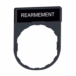 Harmony XB4 XB5 - porte-étiquette + étiquette repérée - pour unités de commande & signalisation Ø 22 mm - 30 x 40 mm - 1 côté ...