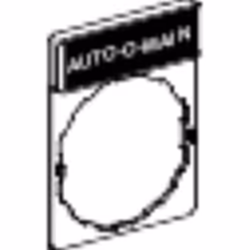 schneider harmony xb4 et xb5 - zby2164 - porte étiquette - standard - 30 x 40 mm - avec etiquette 8 x 27 mm - marquage auto-o ...