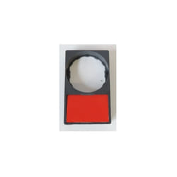 Schneider Electric - Harmony porte étiquette 30 x 50 mm affleurant Ø22 avec étiquette vierge ZBY6H101