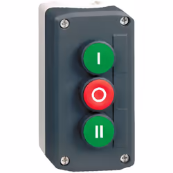 Harmony boite 3 boutons poussoirs diam. 22 vert /rouge /vert SCHNEIDER XALD339