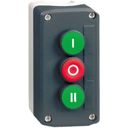 Schneider Electric - Harmony boite 3 boutons poussoirs diam. 22 vert /rouge /vert schneider XALD339