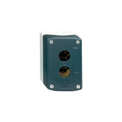 Schneider Electric - boîte à bouton vide 1 perçage IP65 coloris gris foncé, gris clair XALD01 harmony