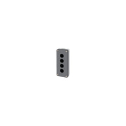 Schneider Electric - Harmony boite - 4 trous - couvercle gris foncé - fond gris clair - XALD04