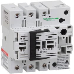 Bloc de base interrupteursectionneur fusible GS1 3P 3 f nfc 32 a - GS1DD3