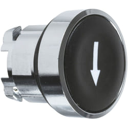Schneider Electric - Harmony XB4 tête bouton poussoir affleurant diam. 22 noir texte '' schneider ZB4BA335