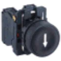 Schneider Electric - bouton-poussoir noir d=22 retour à ressort encastré noir flèche bas 1no xb5aa3351