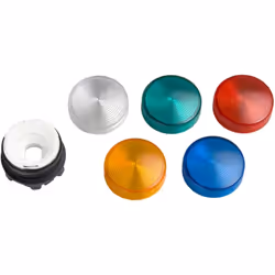 Harmony XB5 tête voyant lumineux DEL diam.22mm strié pour étiquettes 5 couleurs SCHNEIDER ZB5AV003S Harmony XB5 tête de voyan ...