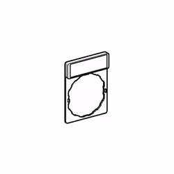 Porte-étiquette 30 x 40 mm standard Ø 22 avec légende STOP. Désignation de l'accessoire/composant : Porte-légende avec légend ...