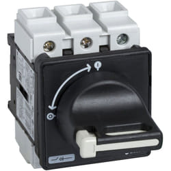 Schneider Electric - Vbf01 Schneider - Interrupteur Sectionneur 3p 20a - Montage Sur Porte - Poignée Cadenassable Noire - Tesys Mini-vario