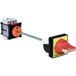 Vccf02 Schneider - Inter Sectionneur 3p 12a - Montage Rail Din + Poignée Rouge Sur Porte 4 Vis - Tesys Vario Vccf