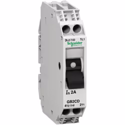 Disjoncteur pour circuit de commande moteur 1P+N 2A - Schneider GB2CD07 Les disjoncteurs de la gamme GB2-CD sont utilisés en ...