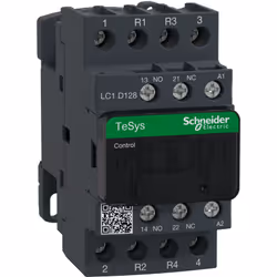 Contacteur de puissance 4P - 25A - 2NO+2NF - Schneider LC1D128P7 Ce contacteur de puissance tétrapolaire fabriqué par Schneid ...