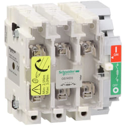 Bloc de base interrupteursectionneur fusible GS1 3P 3 f nfc 125 a - GS1KD3