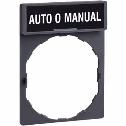 Harmony porte étiquette 30 x 40 mm standard diam. 22 avec étiquette AUTO-O-MANUAL SCHNEIDER ZBY2485Harmony XB4 XB5 porte-étiq ...