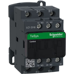Schneider Electric - Lc1d18u7 Schneider - Contacteur Moteur Triphasé - 3no - 18a - Bobine 240vca - Vis étrier - Tesys Lc1d18