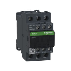 Schneider Electric - Schneider TeSys D3P AC-3 32A 60VCC bobine standard LC1D32ND contacteur de puissance