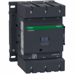 Contacteur de puissance 3P - 115A - 3NO - Schneider LC1D115M7 Ce contacteur de puissance tripolaire fabriqué par Schneider El ...