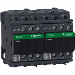 LC2D18B7 Schneider - Contacteur inverseur tripolaire - 3NO - 18A - Bobine 24Vca Contacteur inverseur 18A - 3NO - Schneider LC ...