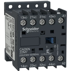 Schneider Electric - Ca2kn22m7 Schneider - Contacteur Tétrapolaire - 2no+2nf - 10a - Bobine 230v - Vis - Ca2kn