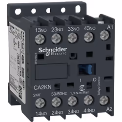 Contacteur auxiliaire 4P - 10A - 4NO - Schneider CA2KN40M7 Ce contacteur tétrapolaire fabriqué par Schneider Electric (ancien ...