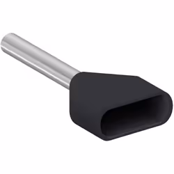 schneider electric az5de015 - embout de câble isolé double - format moyen - pour fil de diamètre 1,5 mm2 - couleur noir - nf  ...