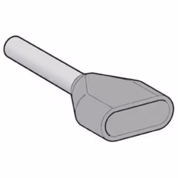 schneider electric az5de025 - embout de câble isolé double - format moyen - pour fil de diamètre 2,5 mm2 - couleur gris - nf  ...