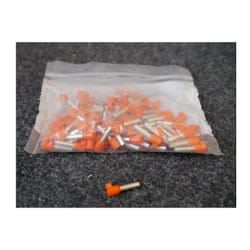 Schneider Electric - Embout de câblage simple à sertir (sachet de 100) porte étiquette 4mm² orange longueur 8mm Linergy DZ5 schneider