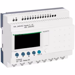 Relais Zelio Compact 20 entrées sorties - Alimentation 100 à 240Vac Le relais intelligent SR2B201FU de Schneider Electric est ...