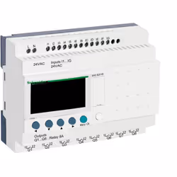 Relais Zelio Compact 20 entrées sorties - Alimentation 24Vac Le relais intelligent SR2B201B de Schneider Electric est un cont ...