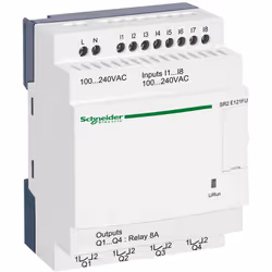 Zelio Logic relais intelligent compact 12 E/S 100..240Vca horl. ss affi. SCHNEIDER SR2E121FUZelio Logic relais intelligent co ...