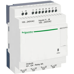 Schneider Electric - Zelio Logic relais intelligent compact 12 e/s 100..240Vca horl. ss affi. schneider SR2E121FU