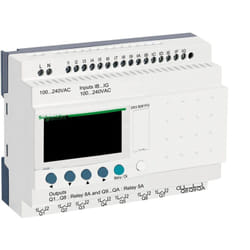 Schneider Electric - Relais intelligent modulaire Zelio Logic - 26 es - 100..240VCA horloge affichage - SR3B261FU