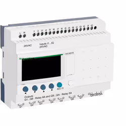 Relais Zelio Modulaire 26 entrées sorties avec possibilité d'extensions - Alimentation 24Vac Le relais intelligent SR3B261B d ...