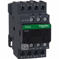 TeSys LC1D contacteur 4P AC-1 440V 25A bobine 220Vca SCHNEIDER LC1DT25M7TeSys contacteur D 4P 4F contacts auxiliaires 1F+1O b ...