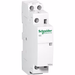 Contacteur modulaire 2P - 25A - 2NO - Schneider GC2520B5 Ce contacteur bipolaire fabriqué par Schneider Electric (anciennemen ...