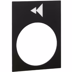 etiquette - harmony - 30 x 40 mm - noir - gauche ou descente - pv et gv - schneider electric zb2by2906