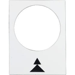 Schneider Electric ZB2BY4909 Plaque de commutation et obturateur Blanc