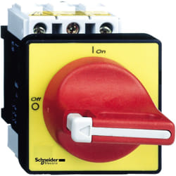 Schneider Electric - Vcd02 Schneider - Interrupteur Sectionneur 3p 12a - Montage Sur Porte - Poignée Cadenassable Rouge - Tesys Mini-vario