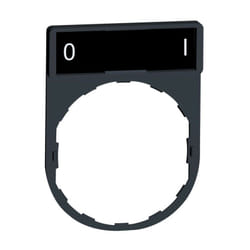 Schneider Electric - Harmony - porte-étiquette 30x40 + étiquette 'o-i' 8x27 - blanc/noir (ZBY2178)