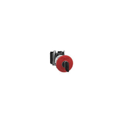 Schneider Electric - Harmony arrêt d'urgence rouge Ø22 - tête ø 40 - déverrouillage par clé - 1O+1F - XB4BS9445