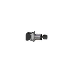 Schneider Electric - Harmony bouton tournant noir Ø22 - à clé Ronis 455 - 3 positions - 2F - XB4BG33