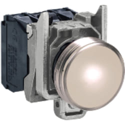 Harmony voyant rond Ø22 - IP66 - blanc - led intégrée - 120V - XB4BVG1