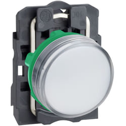 Schneider Electric - Harmony XB5 voyant lumineux del diam.22 blanc 230V vis étrier schneider XB5AVM1